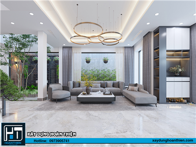 Mẫu thiết kế nội thất biệt thự hiện đại 3 tầng tại hải phòng